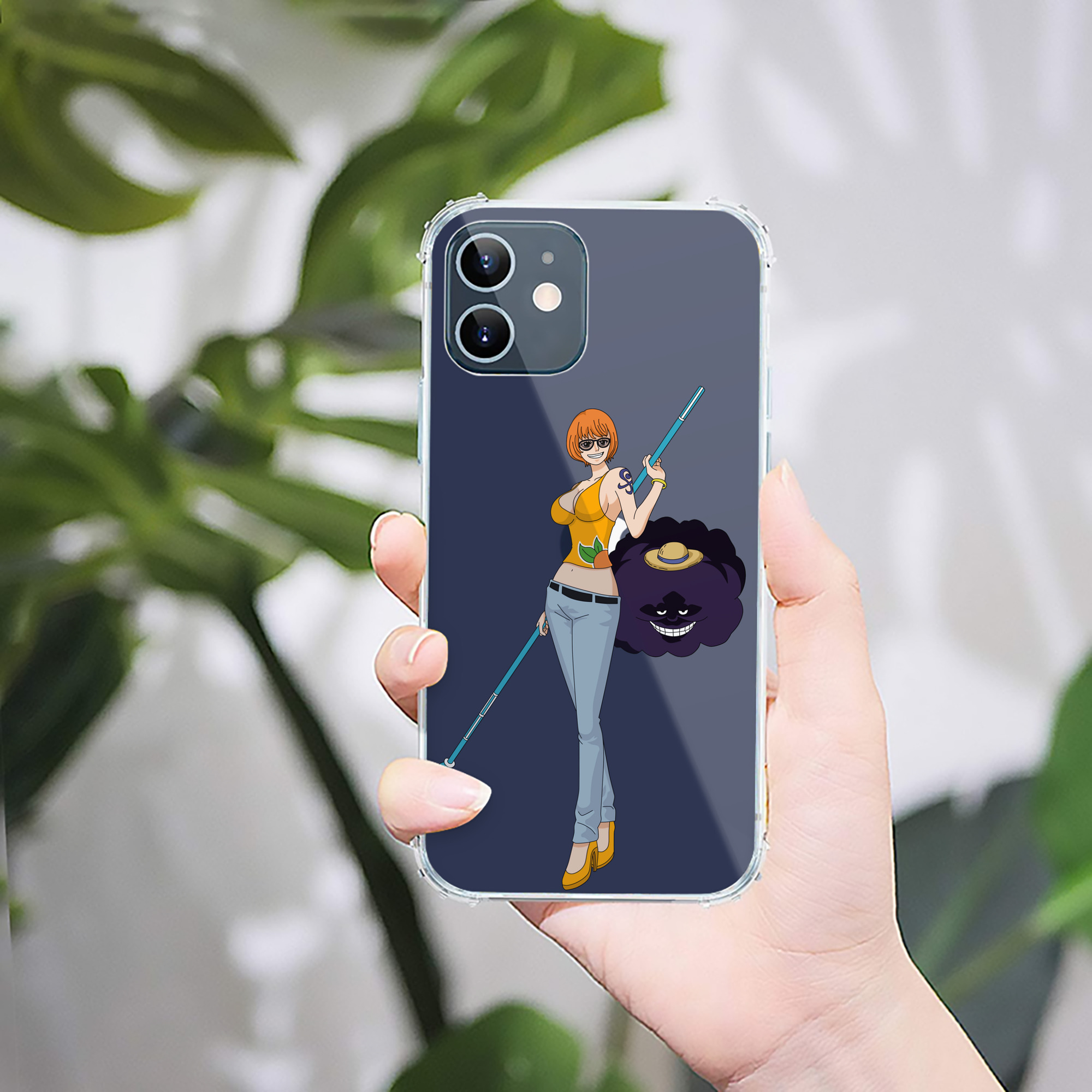 （画像用） ワンピース ナミ ONE PIECE Nami 【iPhone 12シリーズ対応】透明スマホケース（クリアソフトケース）